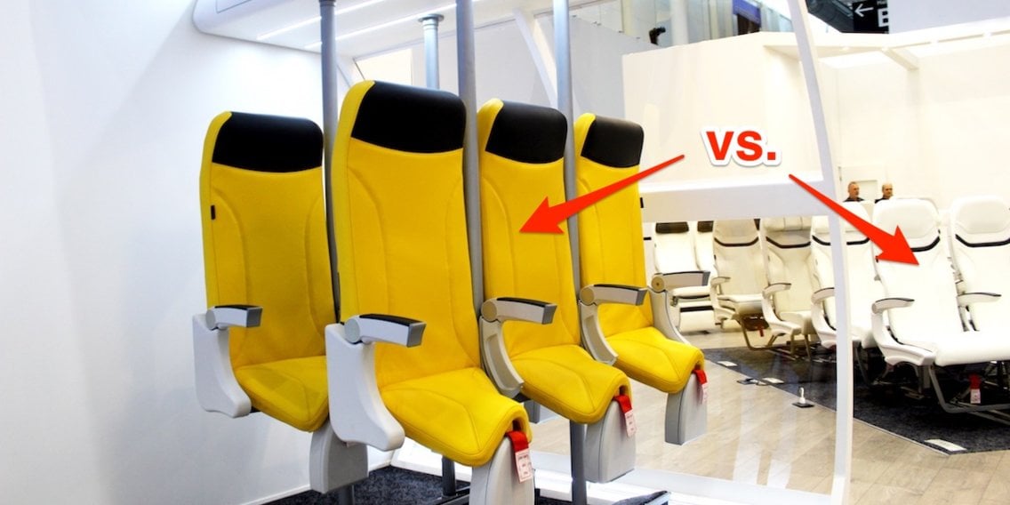 صندلی‌های ایستاده هواپیما-آینده سفرهای هوایی با پروازهای کلاس‌های چندگانه