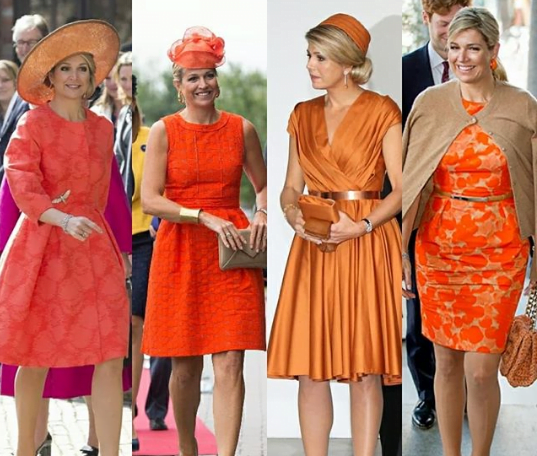 رنگ نارنجی برای خانواده سلطنتی