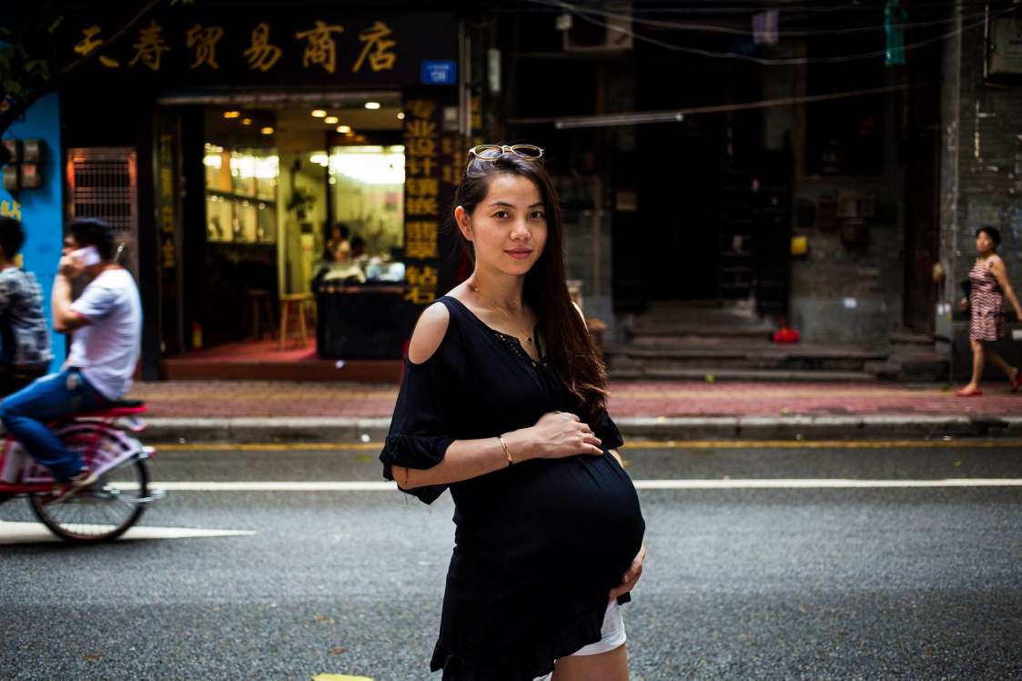 چین زن باردار